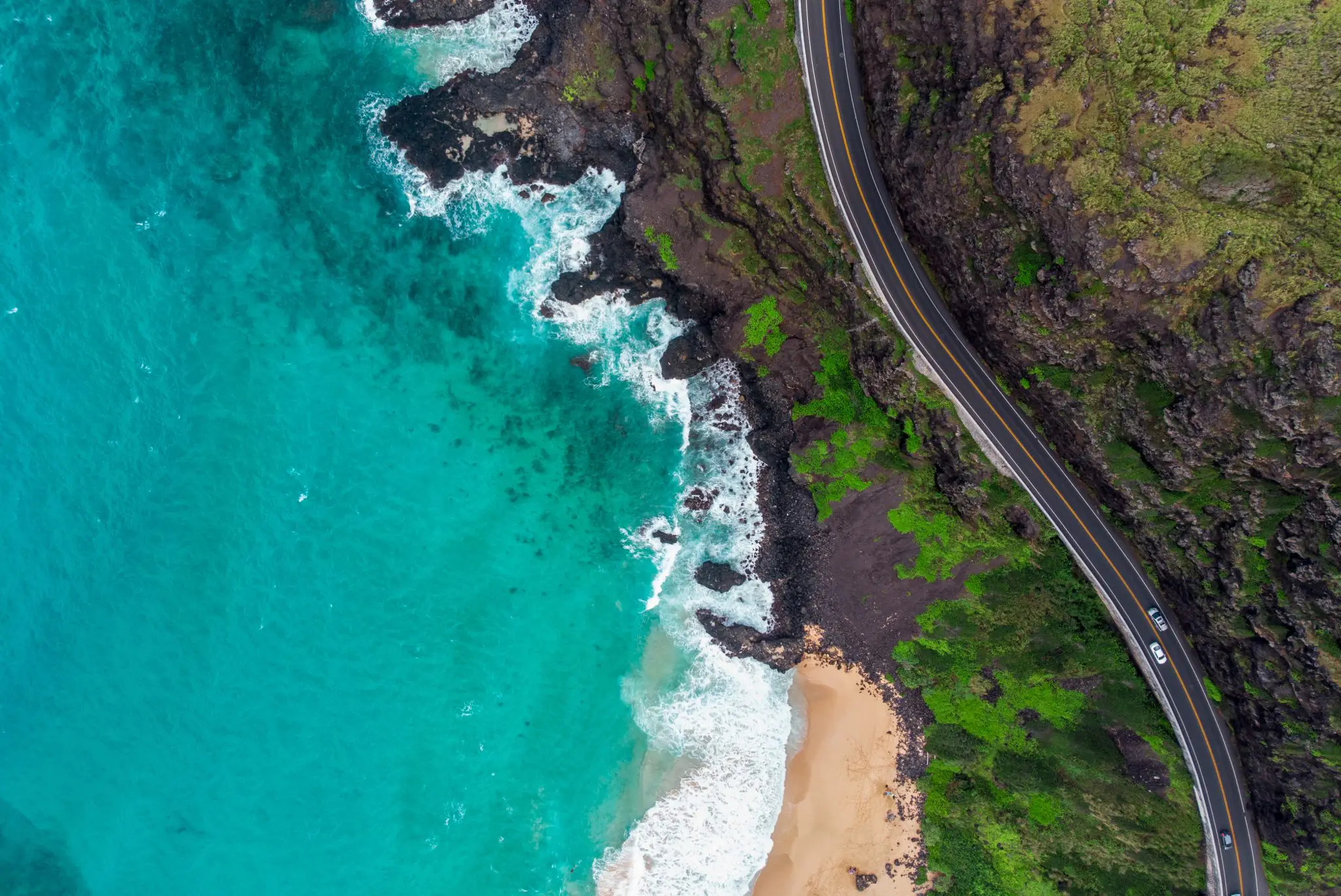 Aerial Hawaiian Coast